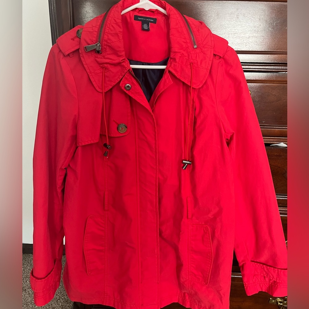 Tommy Hilfiger Women's Red Utility Jacket